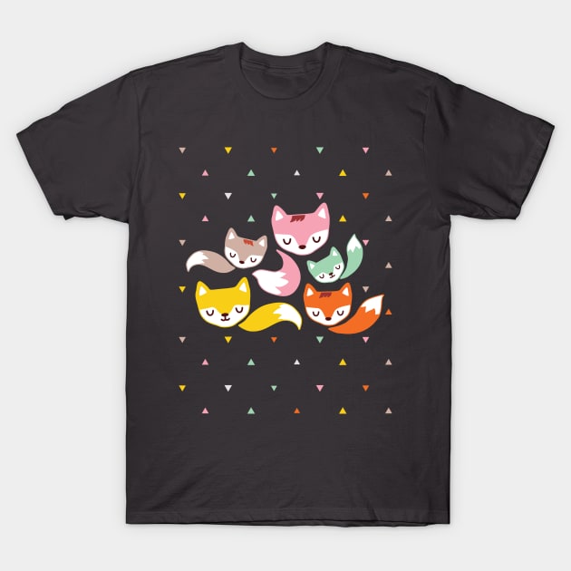 The Fantastic Foxes III T-Shirt by littleoddforest